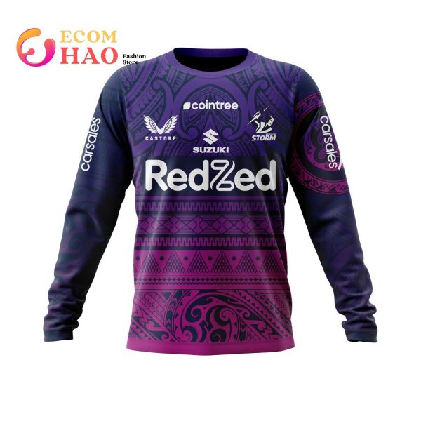 NRL Melbourne Storm  Incredible Multicultural Captain’s Run Kits 3D Hoodie