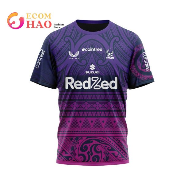 NRL Melbourne Storm  Incredible Multicultural Captain’s Run Kits 3D Hoodie
