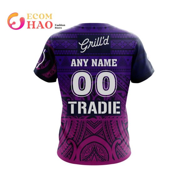 NRL Melbourne Storm  Incredible Multicultural Captain’s Run Kits 3D Hoodie