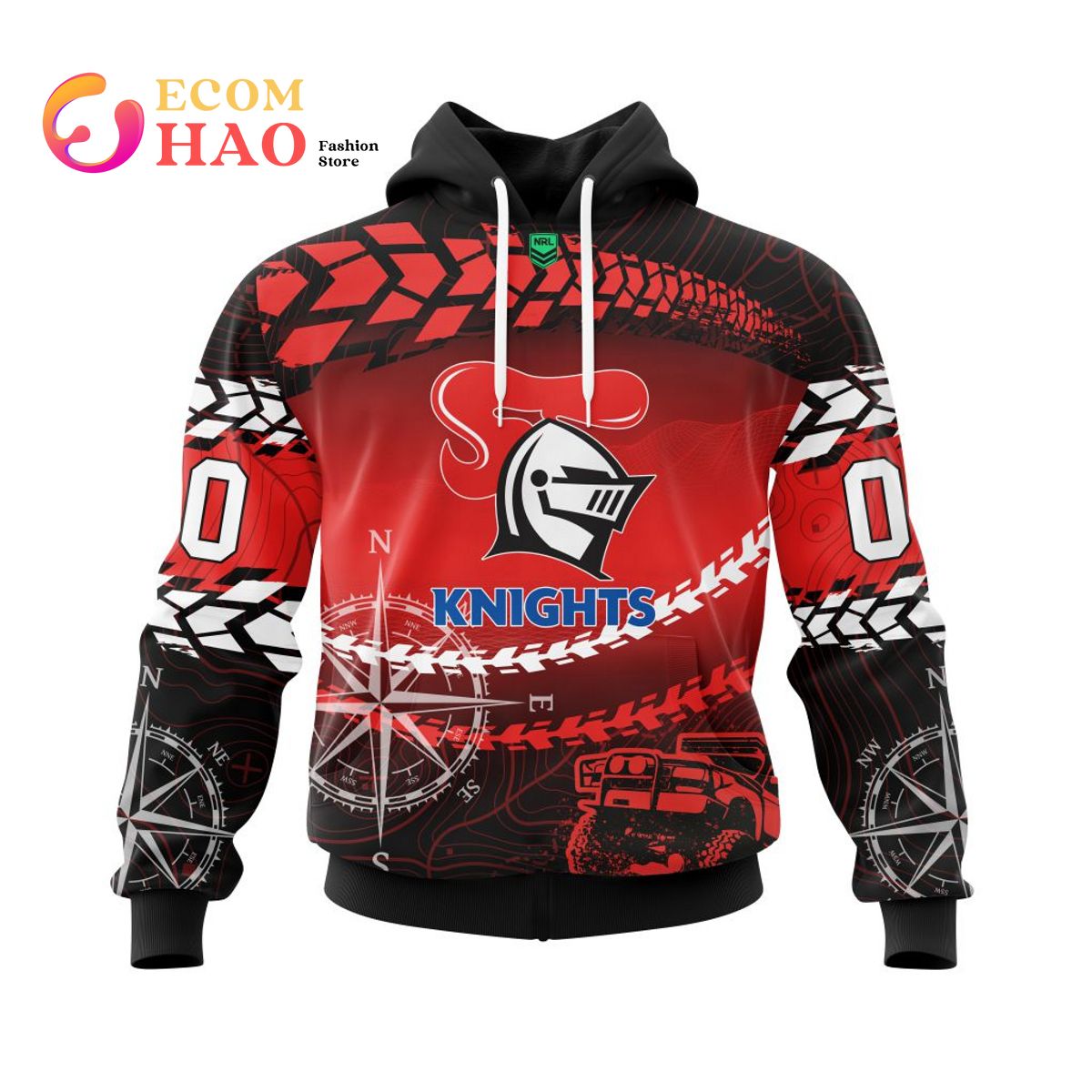 NRL Newcastle Knights Special Off-Road 3D Hoodie