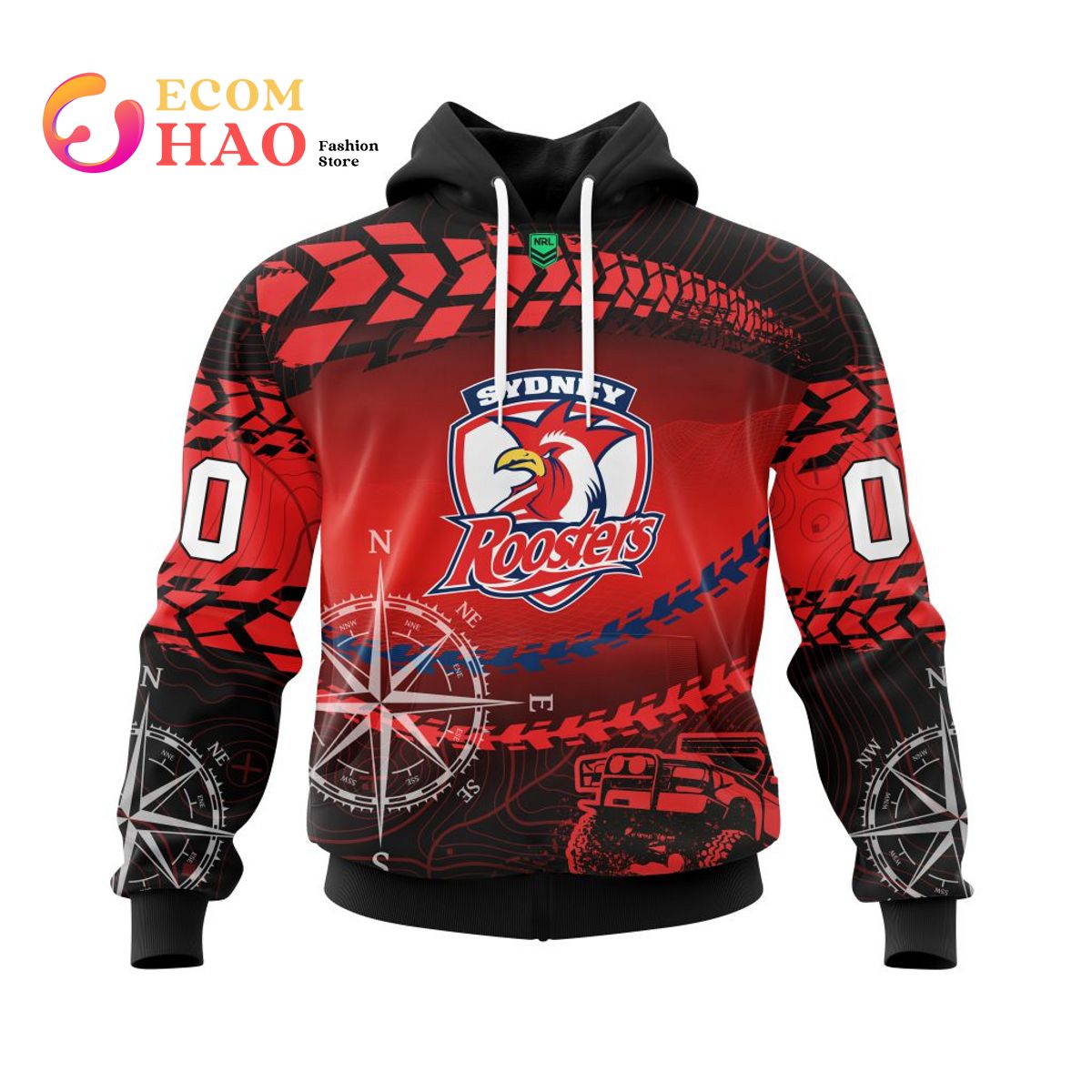 NRL Sydney Roosters Special Off-Road 3D Hoodie