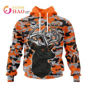 NRL Wests TigersSpecial Camo Deer Hunting 3D Hoodie