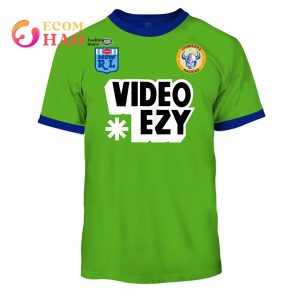 Canberra Raiders 1990 Video Ezy ARL NRL Vintage Retro Heritage 3D Hoodie