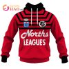 NORTH QUEENSLAND COWBOYS 1995 ARL NRL Vintage Retro Heritage 3D Hoodie
