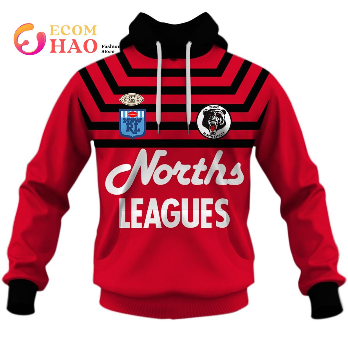 Parramatta Eels 1986 ARL NRL Vintage Retro 3D Hoodie