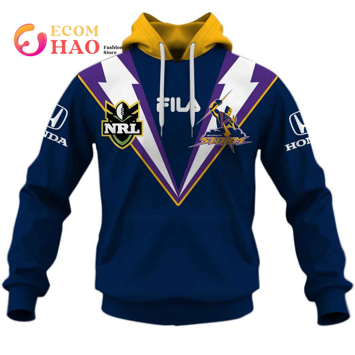 NRL- Melbourne Storm- 1999 home 3D Hoodie