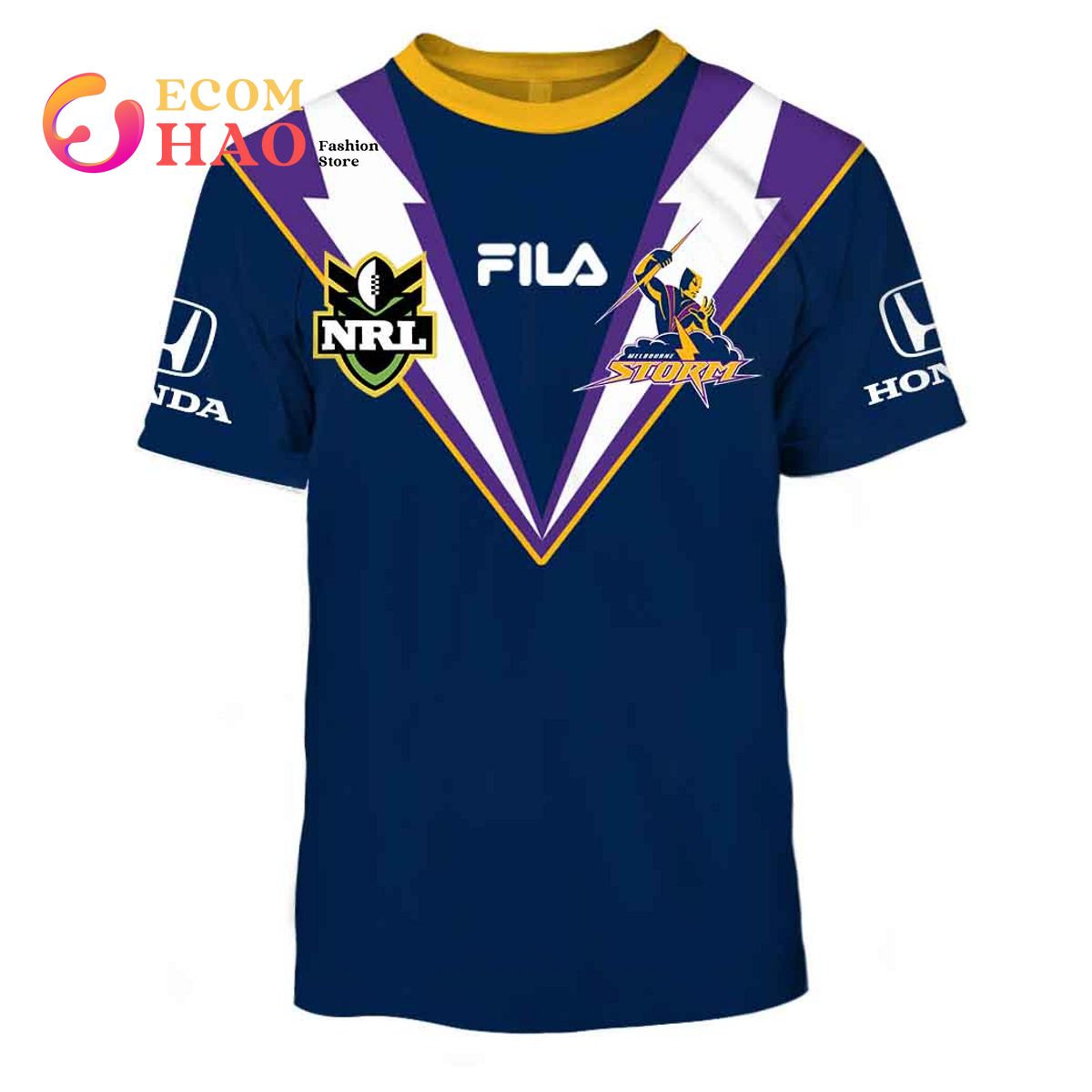 NRL- Melbourne Storm- 1999 home 3D Hoodie