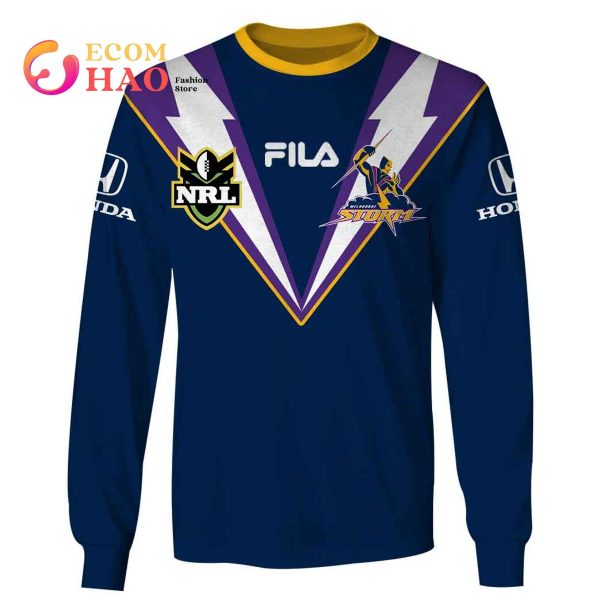 NRL- Melbourne Storm- 1999 home 3D Hoodie
