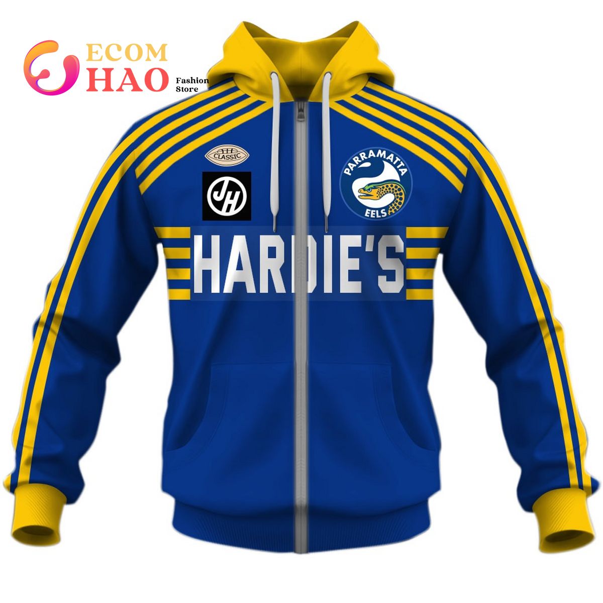 Parramatta Eels 1982 ARL NRL Vintage Retro 3D Hoodie