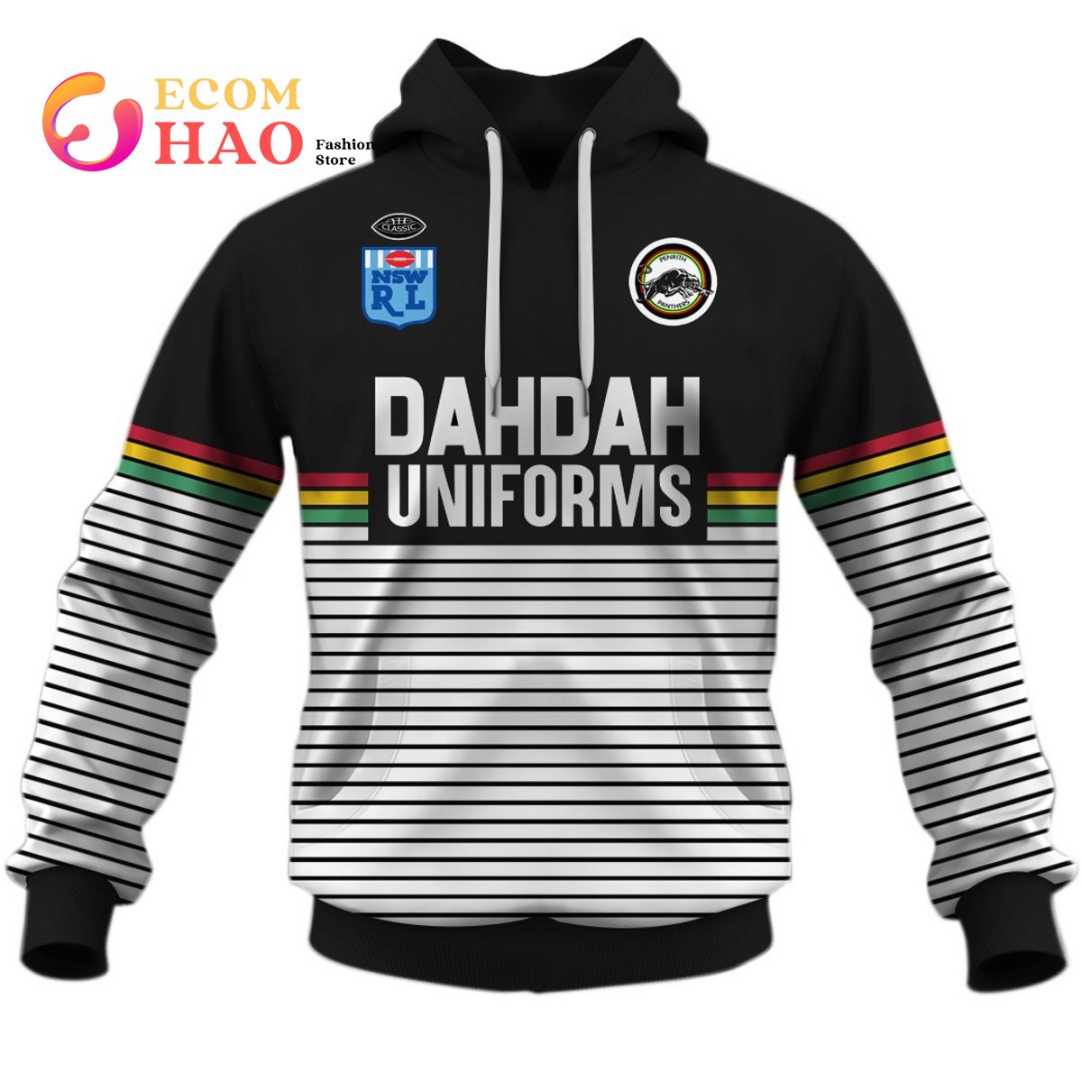 Penrith Panthers 1991 ARL NRL Vintage Retro 3D Hoodie