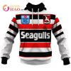 South Queensland Crushers 1995 RETRO RUGBY LEAGUE 3D Hoodie