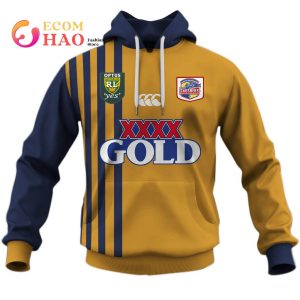 South Queensland Crushers 1995 RETRO RUGBY LEAGUE 3D Hoodie