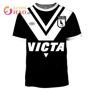 Western Suburbs Magpies 1978 ARL NRL Retro 3D Hoodie BNWT Heritage