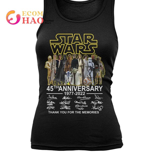 Star Wars 45th Anniversary 1977-2022 Thank You For The Memories T-Shirt