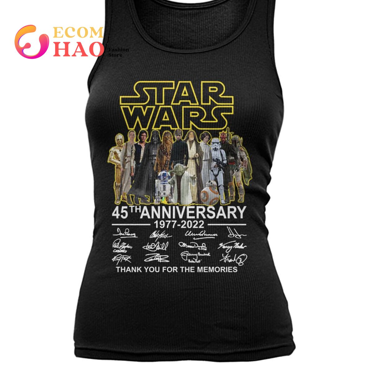 Star wars 45th anniversary 1977-2022 thank you for the memories