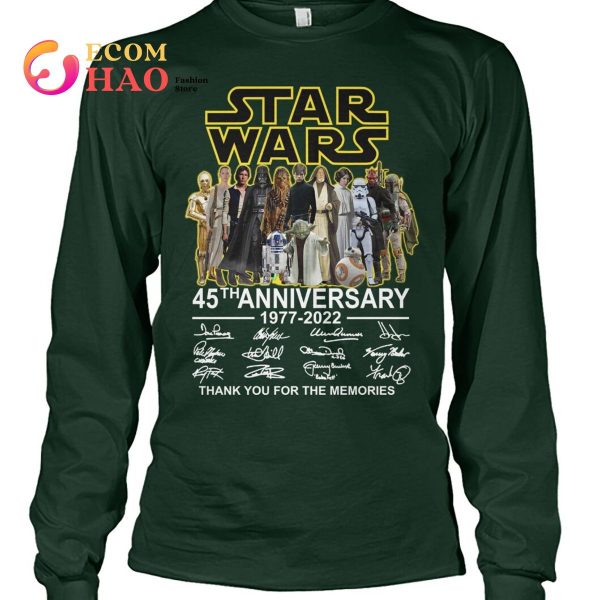 Star Wars 45th Anniversary 1977-2022 Thank You For The Memories T-Shirt