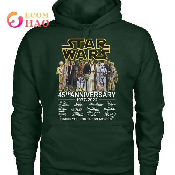 Star Wars 45th Anniversary 1977-2022 Thank You For The Memories T-Shirt