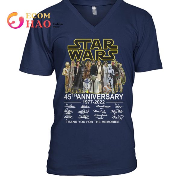 Star Wars 45th Anniversary 1977-2022 Thank You For The Memories T-Shirt