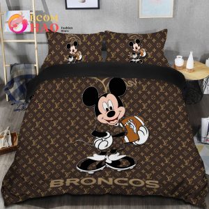 NFL Denver Broncos Bedding Set Mickey Louis Vuiton