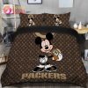 NFL Detroit Lions Bedding Set Mickey Louis Vuiton
