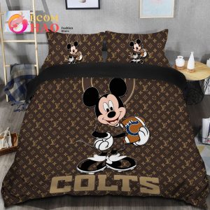 NFL Indianapolis Colts Bedding Set Mickey Louis Vuiton
