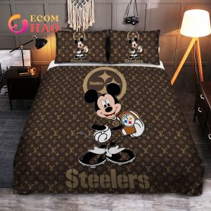 NFL Pittsburgh Steelers Bedding Set Mickey Louis Vuiton