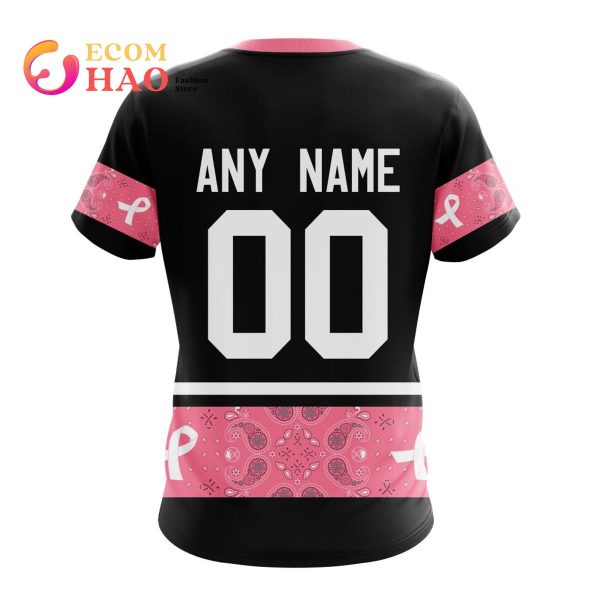 NHL Buffalo Sabres Specialized Design In Classic Style With Paisley! In October We Wear Pink Breast Cancer 3D Hoodie