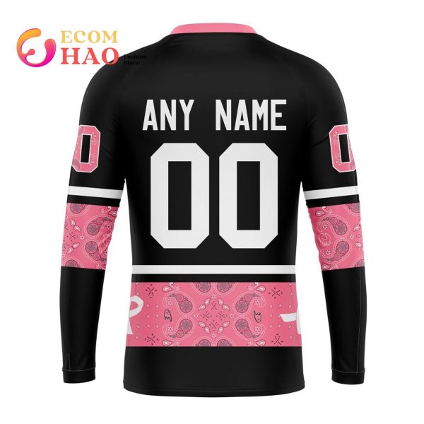 NHL Calgary Flames Specialized Design In Classic Style With Paisley! In October We Wear Pink Breast Cancer 3D Hoodie