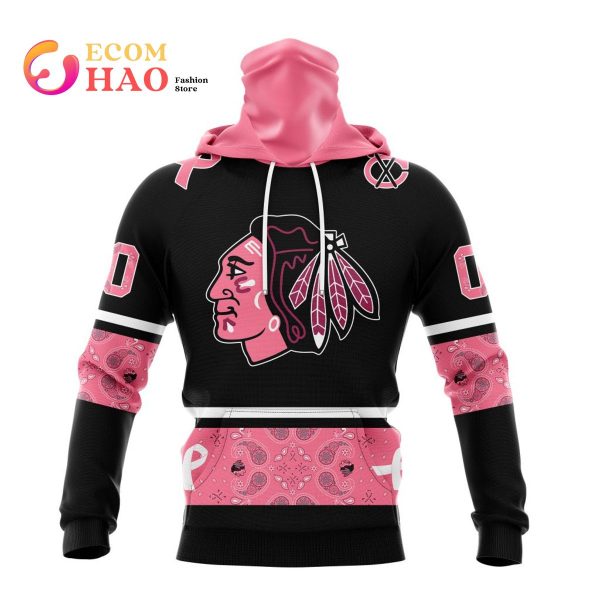 NHL Chicago BlackHawks Specialized Design In Classic Style With Paisley! In October We Wear Pink Breast Cancer 3D Hoodie