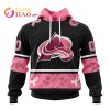 NHL Columbus Blue Jackets Specialized Design In Classic Style With Paisley! In October We Wear Pink Breast Cancer 3D Hoodie