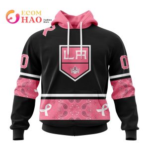 NHL Los Angeles Kings Specialized Design In Classic Style With Paisley! In October We Wear Pink Breast Cancer 3D Hoodie
