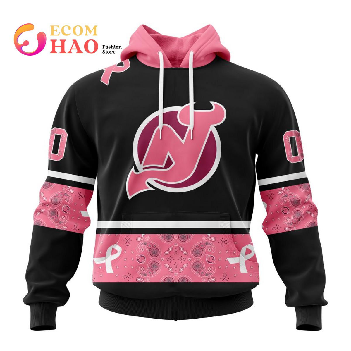 NHL Los Angeles Kings Specialized Design In Classic Style With Paisley! In October We Wear Pink Breast Cancer 3D Hoodie