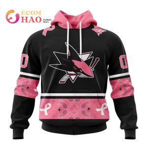 NHL San Jose Sharks Specialized Design In Classic Style With Paisley! In October We Wear Pink Breast Cancer 3D Hoodie