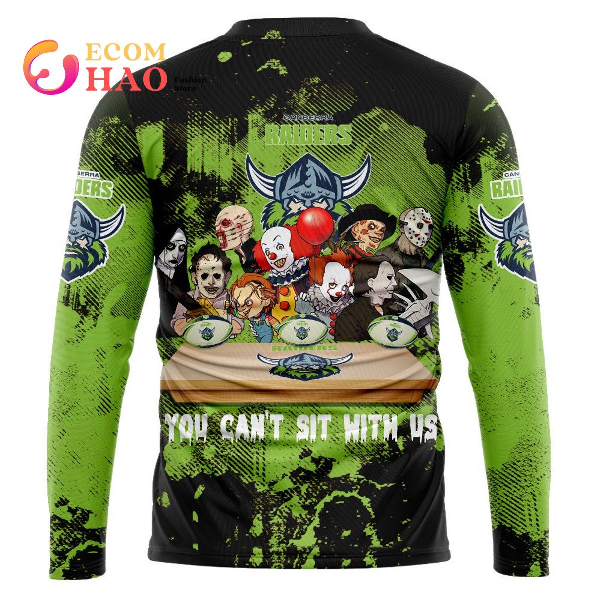 Canberra Raiders You Can’t Sit With Us Horror Movies Style 3D Hoodie