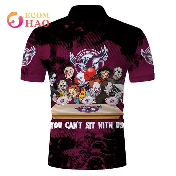 Manly Warringah Sea Eagles You Can’t Sit With Us Horror Movies Style 3D Hoodie