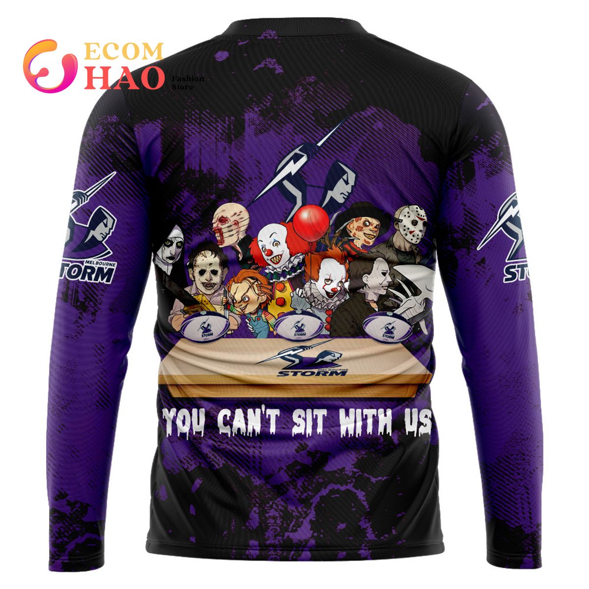 Melbourne Storm You Can’t Sit With Us Horror Movies Style 3D Hoodie