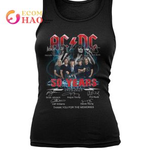 AC DC 50 Years 1973-2023 Thank For The Memories T-Shirt