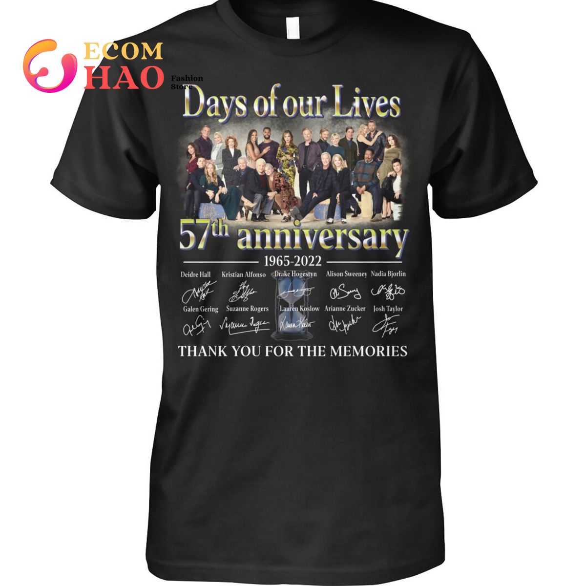 Day Of our Lives 57th Anniversary 1965-2022 Thank You For The Memories T-Shirt