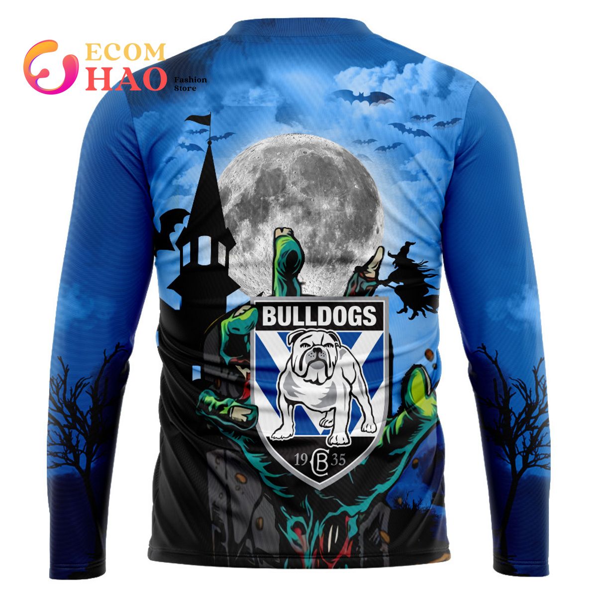 Canterbury-Bankstown Bulldogs Halloween Is Coming 3D Hoodie