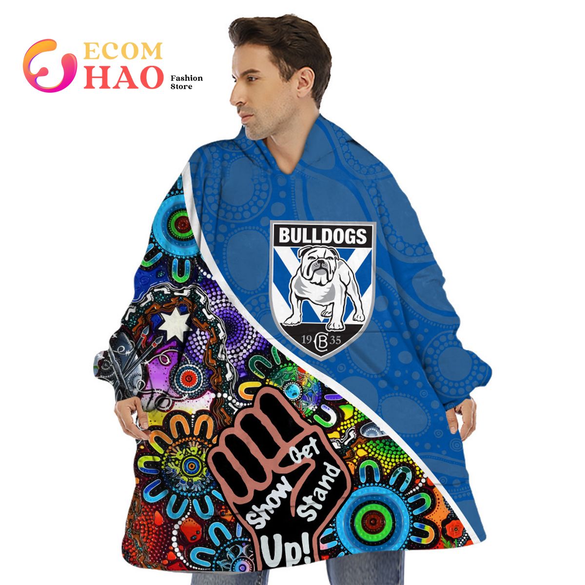 Canterbury-Bankstown Bulldogs Personalized Indigenous Naidoc 3D Hoodie