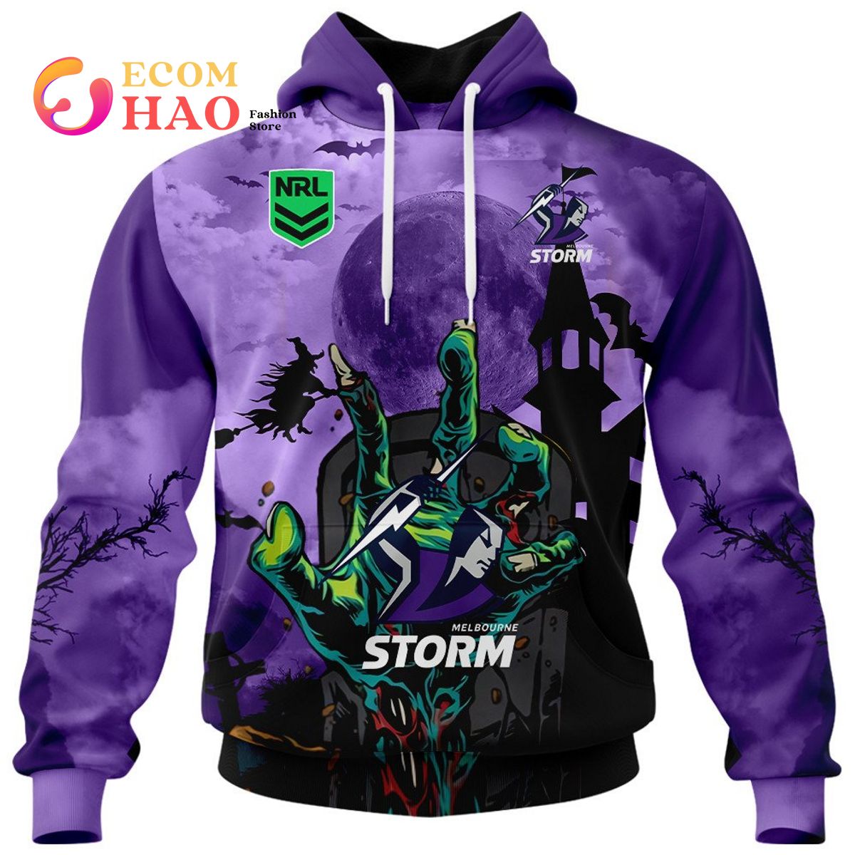 Melbourne Storm Halloween Is Coming 3D Hoodie