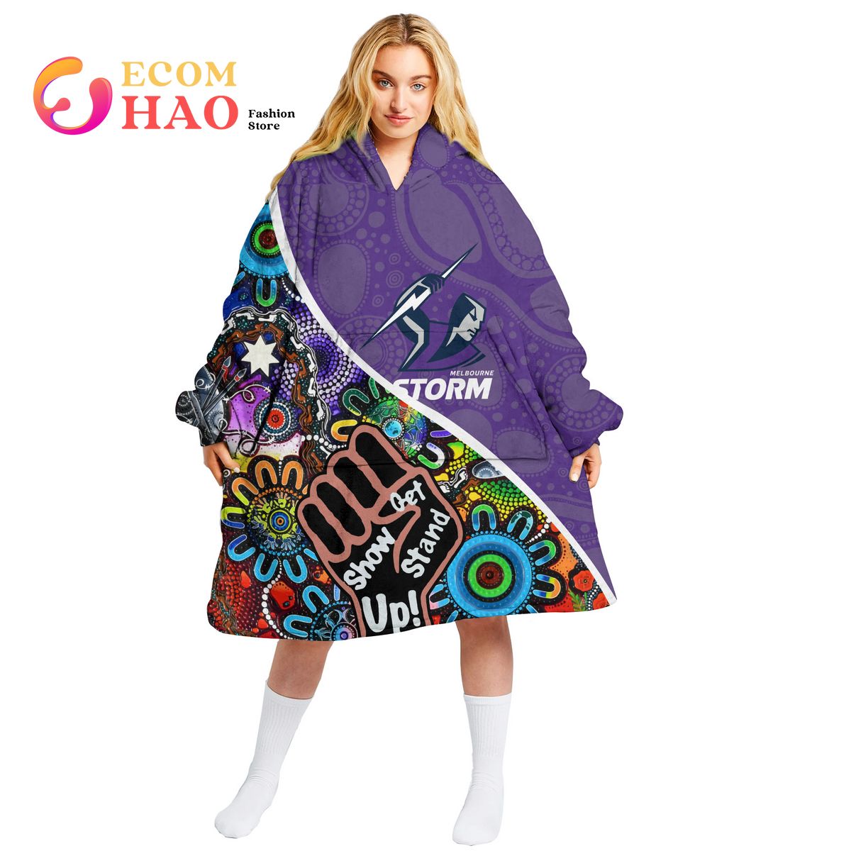 Melbourne Storm Personalized Indigenous Naidoc 3D Hoodie