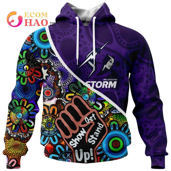 Melbourne Storm Personalized Indigenous Naidoc 3D Hoodie
