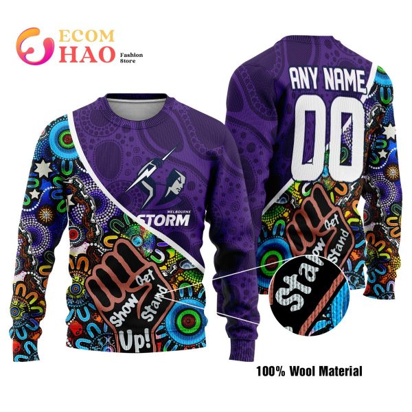 Melbourne Storm Personalized Indigenous Naidoc 3D Hoodie