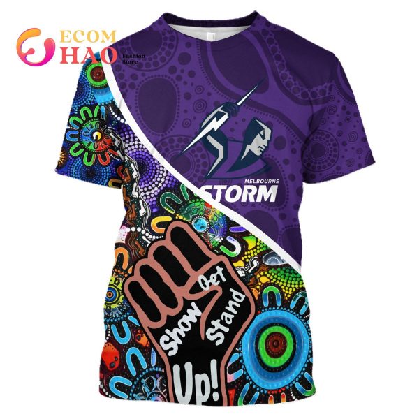 Melbourne Storm Personalized Indigenous Naidoc 3D Hoodie
