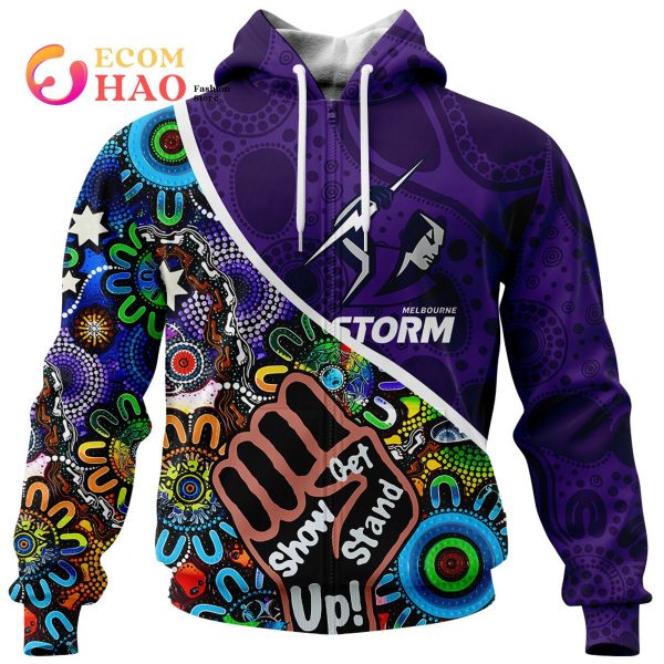 Melbourne Storm Personalized Indigenous Naidoc 3D Hoodie