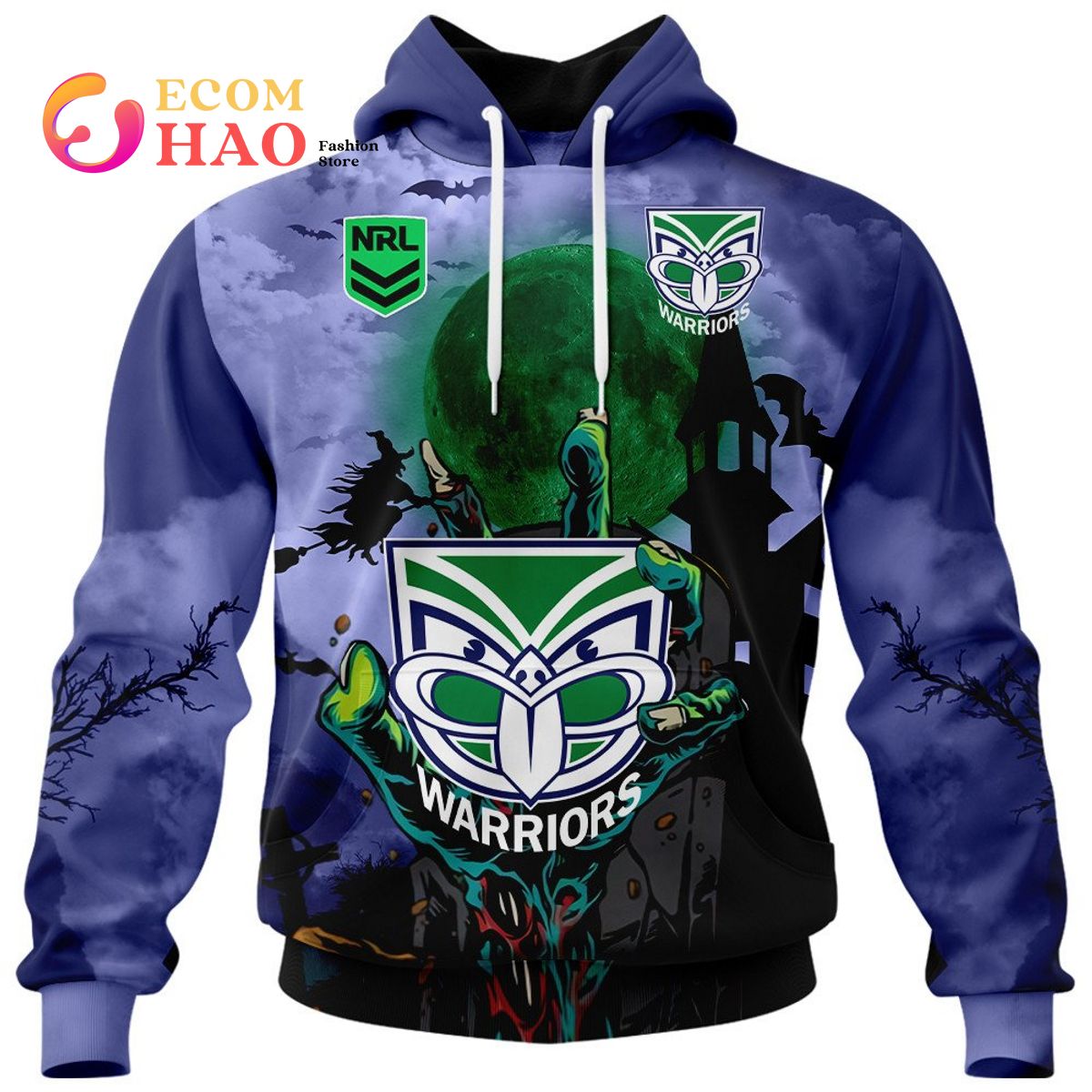 New Zealand Warriors Halloween Is Coming 3D Hoodie