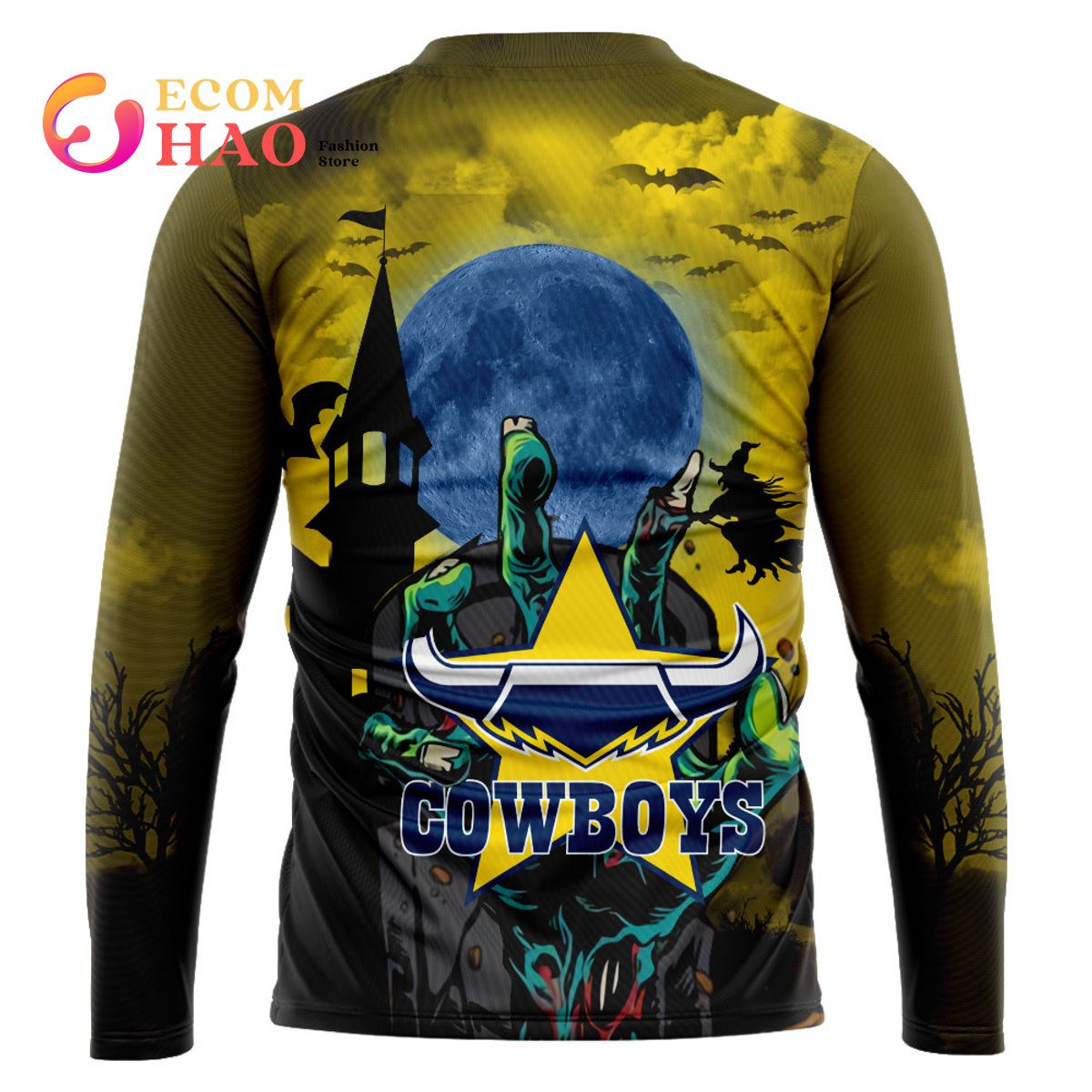 North Queensland Cowboys Halloween Is Coming 3D Hoodie