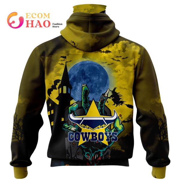 North Queensland Cowboys Halloween Is Coming 3D Hoodie