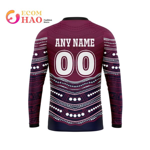 NRL Manly Warringah Sea Eagles Specialized Indigenous Concept With Team Mascot 3D Hoodie